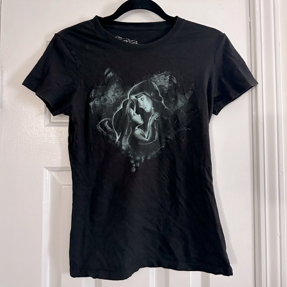 Disney Crush Little Mermaid Prince Eric Ariel Fitted Tee T-Shirt Small